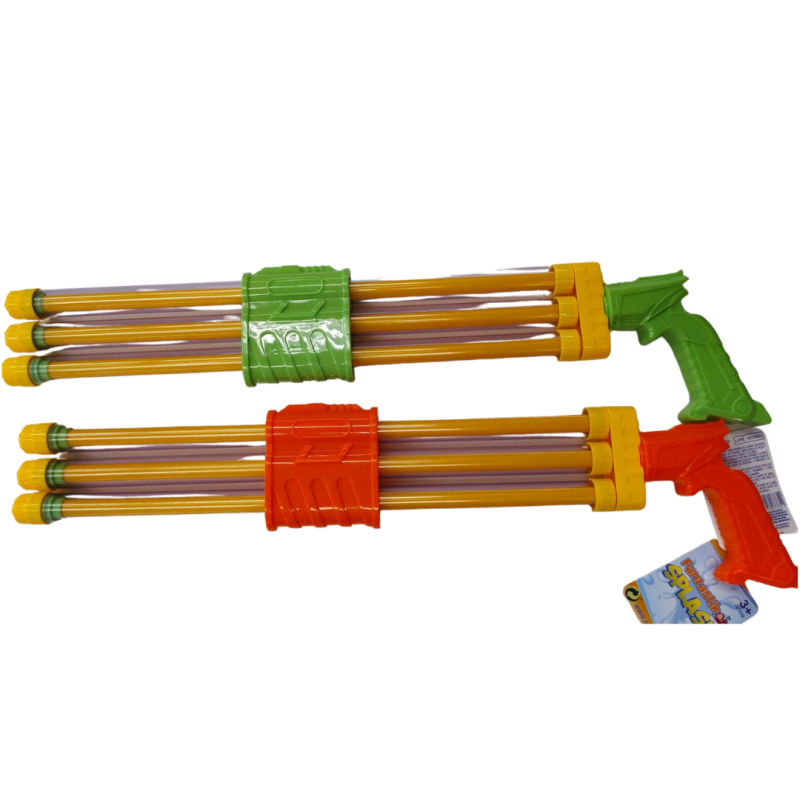 PISTOLA DE AGUA TRIPLE CAÑON SURTIDO
