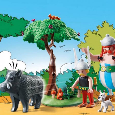 LA CAZA DEL JABALI PLAYMOBIL ASTERIX