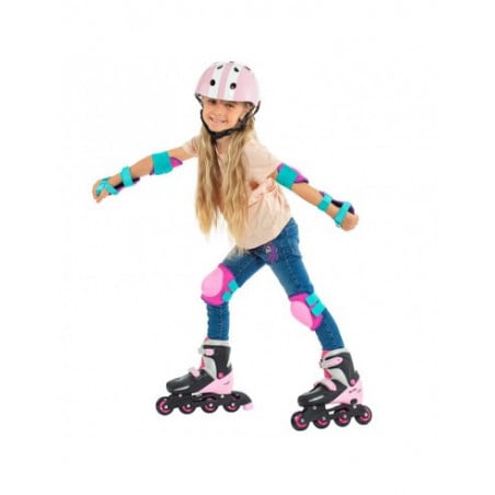 PATINES EN LINEA ROSAS 3 EN 1 REGULABLES