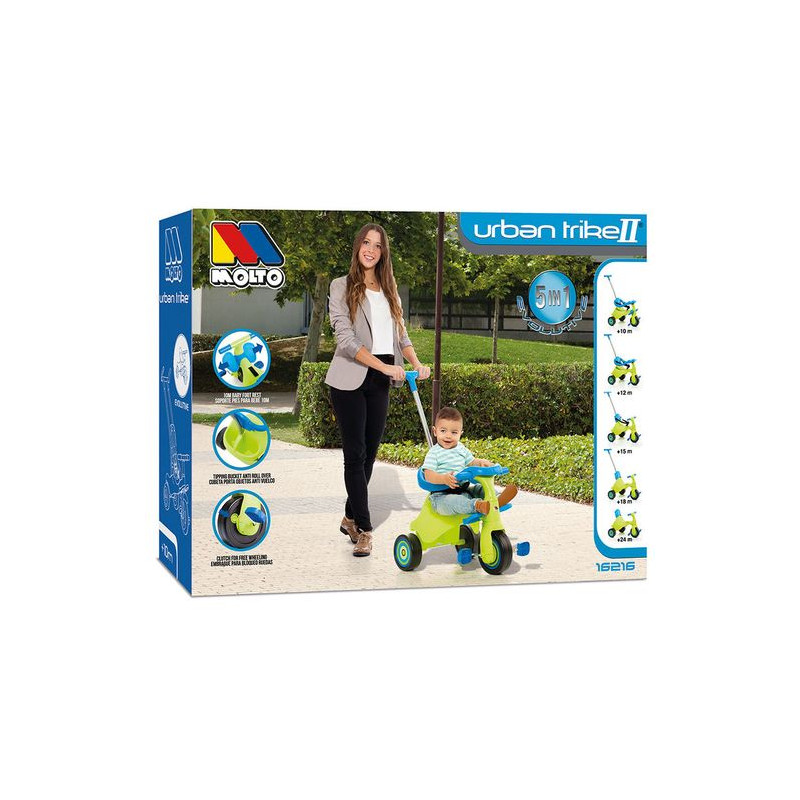 Triciclo Urban Trike II Verde 5 en 1