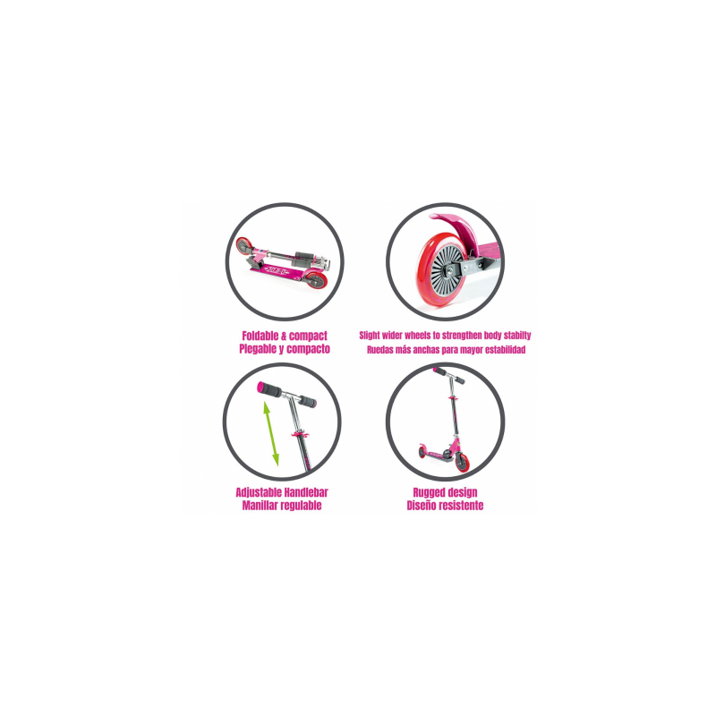 CITY SCOOTER ROSA PLEGABLE MOLTO