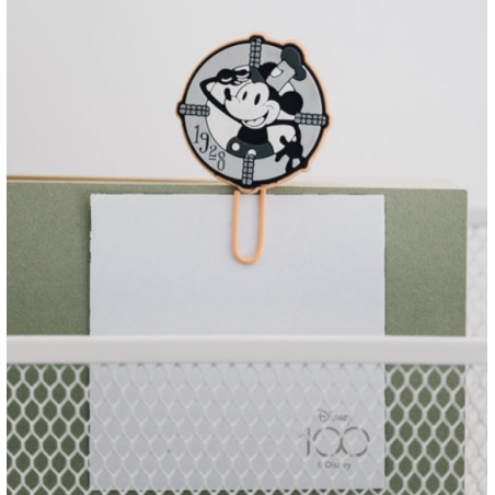 SET DE CLIPS CON TOPPER DISNEY MICKEY 100 ANIVERSARIO