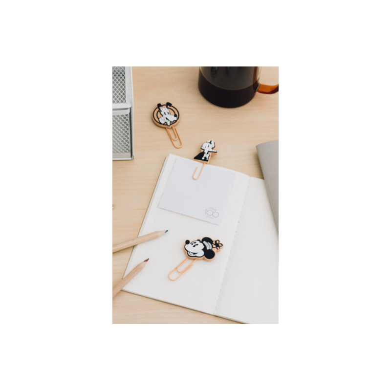 SET DE CLIPS CON TOPPER DISNEY MICKEY 100 ANIVERSARIO