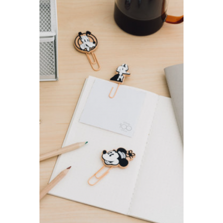 SET DE CLIPS CON TOPPER DISNEY MICKEY 100 ANIVERSARIO