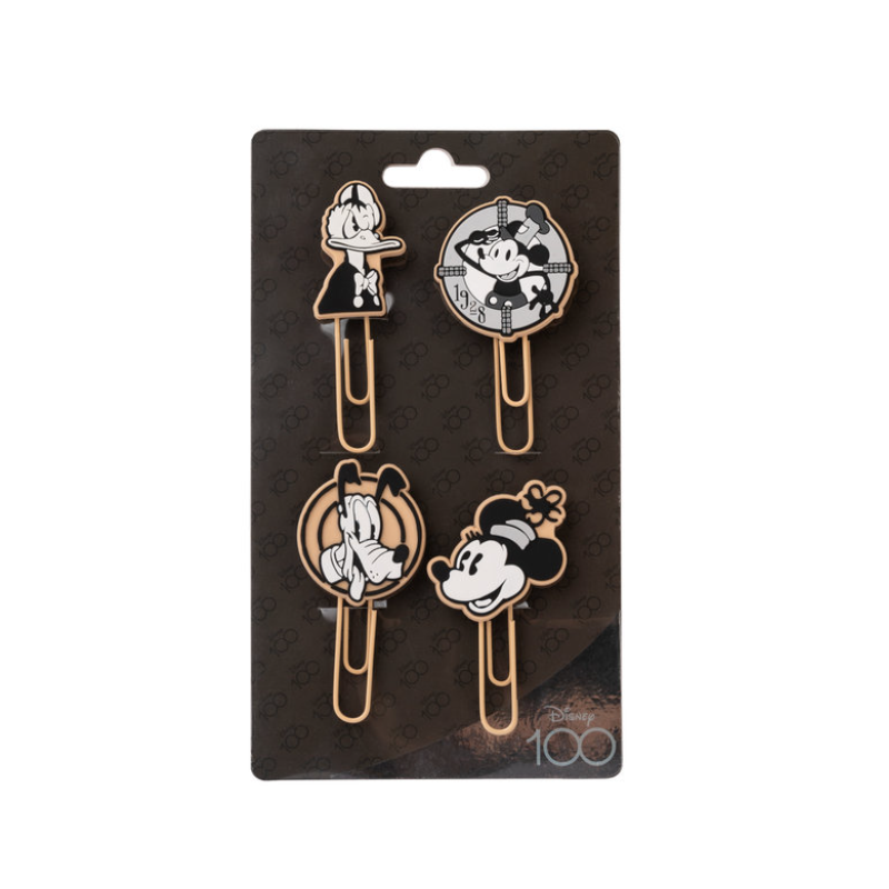 SET DE CLIPS CON TOPPER DISNEY MICKEY 100 ANIVERSARIO