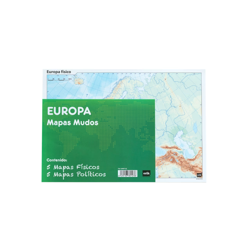 PACK 10 MAPAS MUDOS DE EUROPA POLITICA
