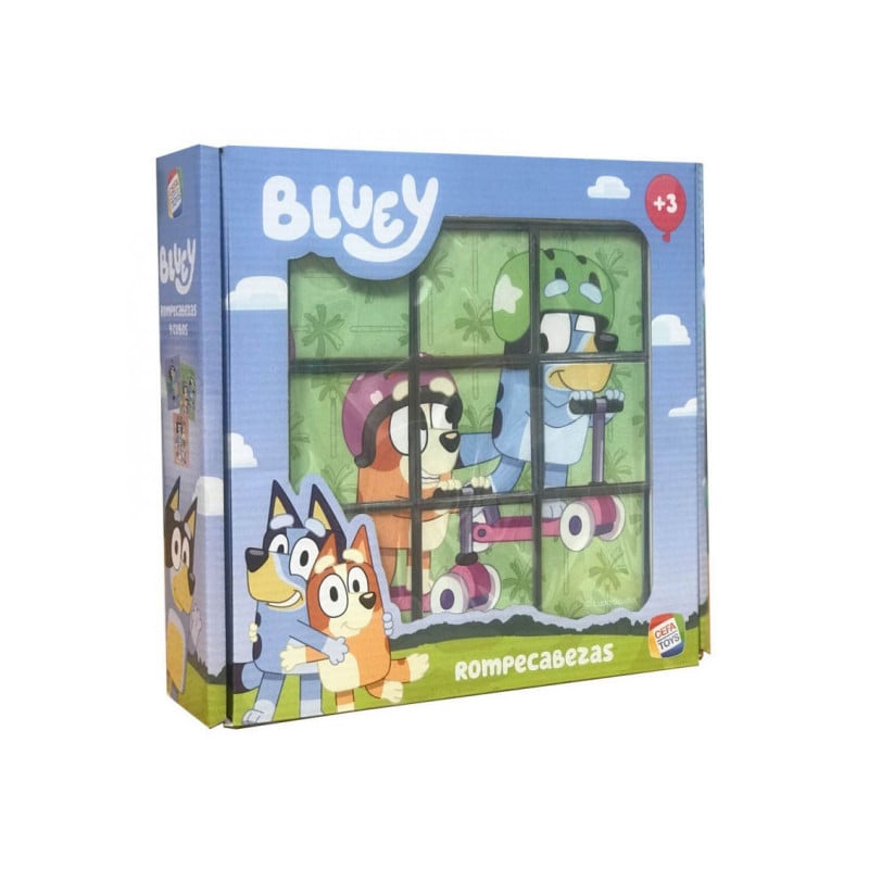 Rompecabezas 9 Cubos Bluey