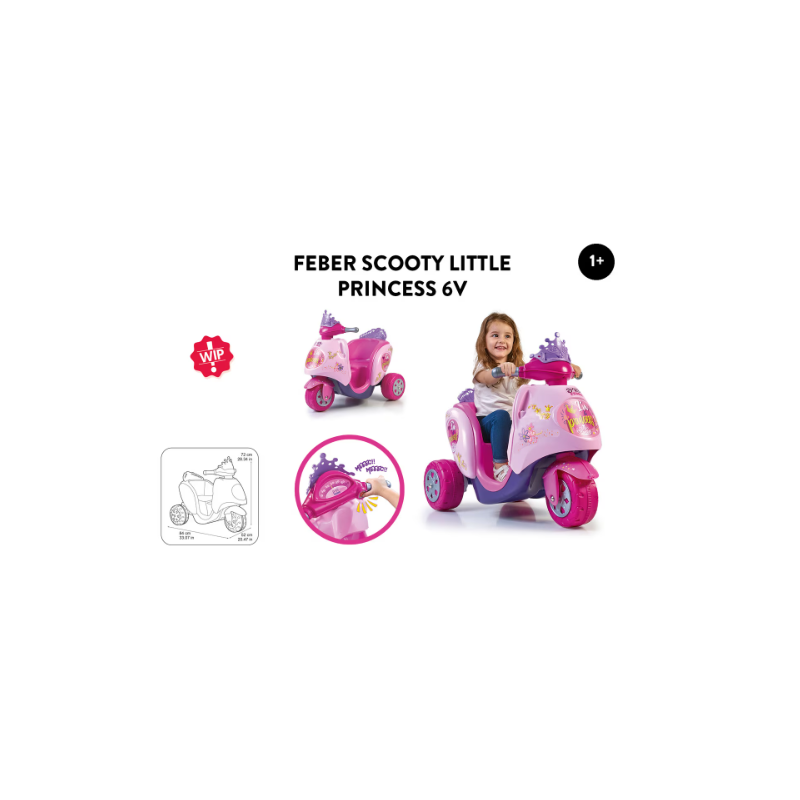 FEBER SCOOTY LITTLE PRINCESS 6V