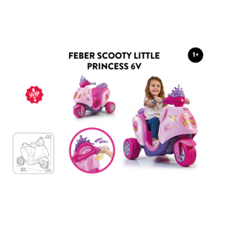 FEBER SCOOTY LITTLE PRINCESS 6V