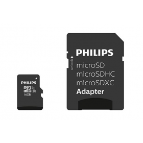 TARJETA MICRO SD 16 GB CON ADAPTADOR PHILIPS 2