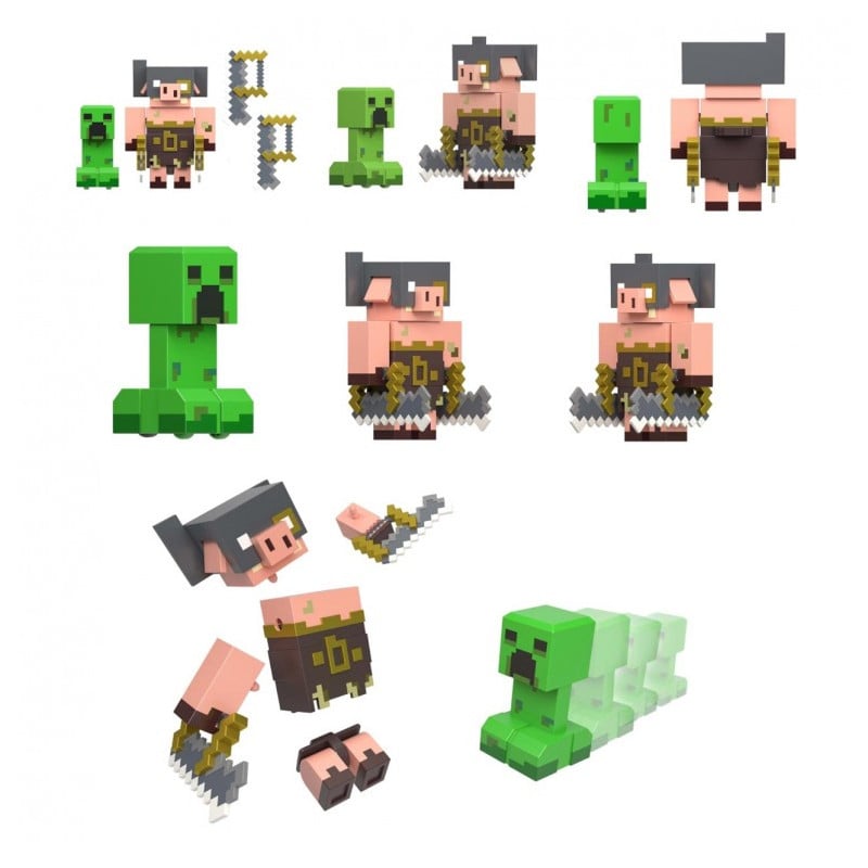 MINECRAFT PACK 2 FIGURAS 8 CM SURTIDO