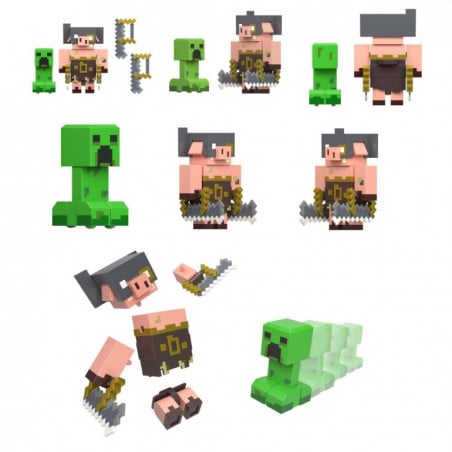 MINECRAFT PACK 2 FIGURAS 8 CM SURTIDO