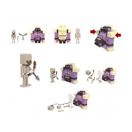 MINECRAFT PACK 2 FIGURAS 8 CM SURTIDO