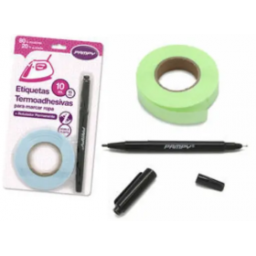 Etiquetas Termoadhesivas Marca Ropa Con Rotulador Surtido 2