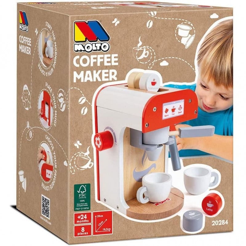 MAQUINA DE CAFE DE MADERA