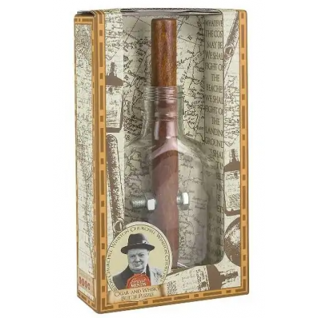 CHURCHILL`S CIGAR AND WHISKEY BOTTLE PUZZLE