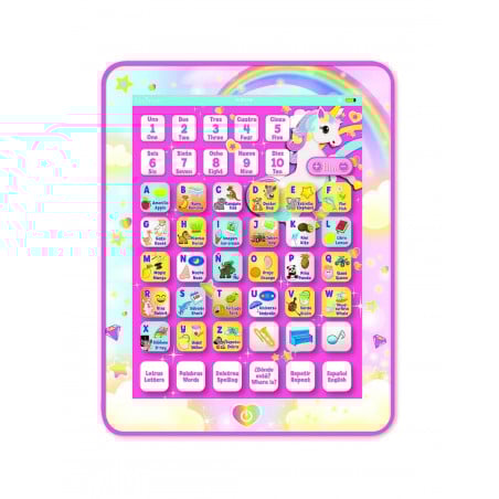 TABLET UNICORNIO BILINGÜE 80 ACTIVIDADES