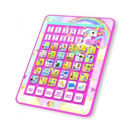 TABLET UNICORNIO BILINGÜE 80 ACTIVIDADES