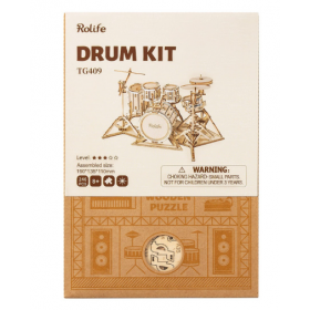 Maqueta Drum Kit Robotime 2