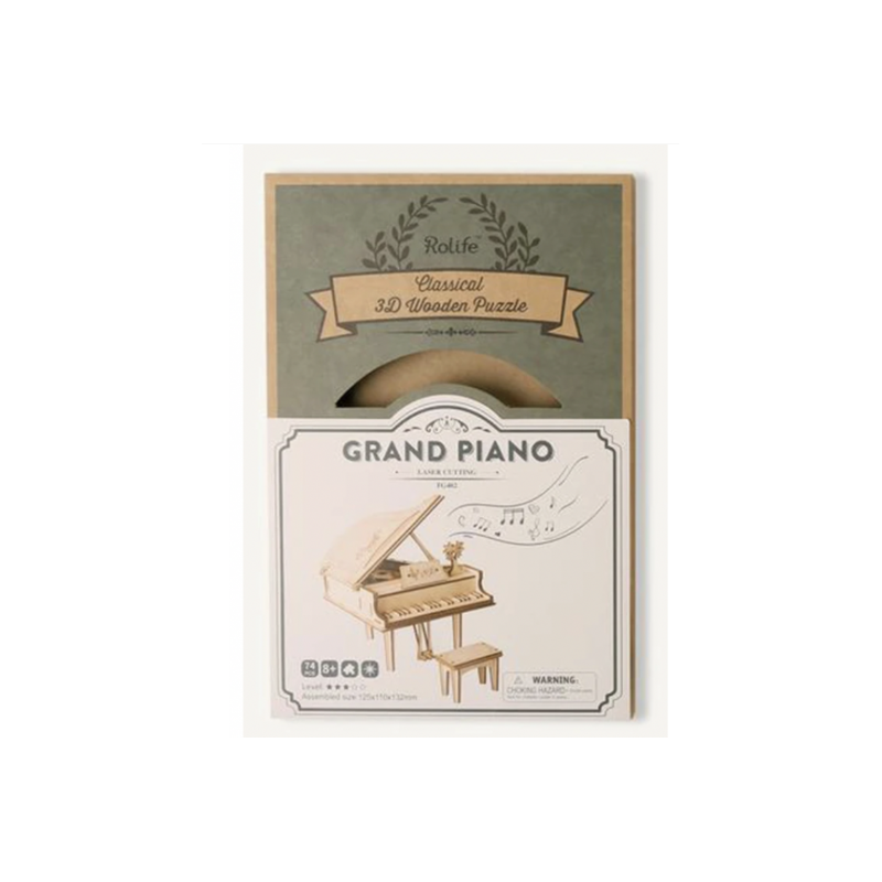 MAQUETA GRAND PIANO MODERN 3D WOODEN PUZZLE
