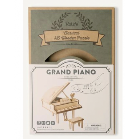 MAQUETA GRAND PIANO MODERN 3D WOODEN PUZZLE