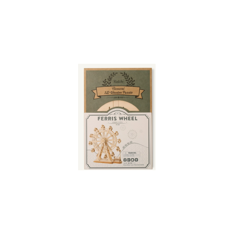 MODERN 3D WOODEN PUZZLE FERRIS WHEEL