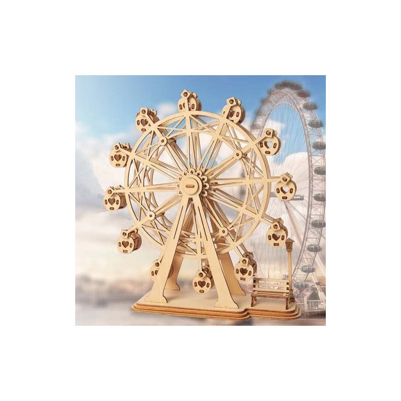 MODERN 3D WOODEN PUZZLE FERRIS WHEEL
