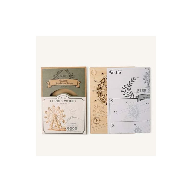 MODERN 3D WOODEN PUZZLE FERRIS WHEEL