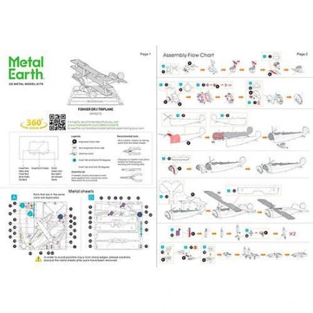 MAQUETA AVION FOKKEE DR.I TRIPLANE