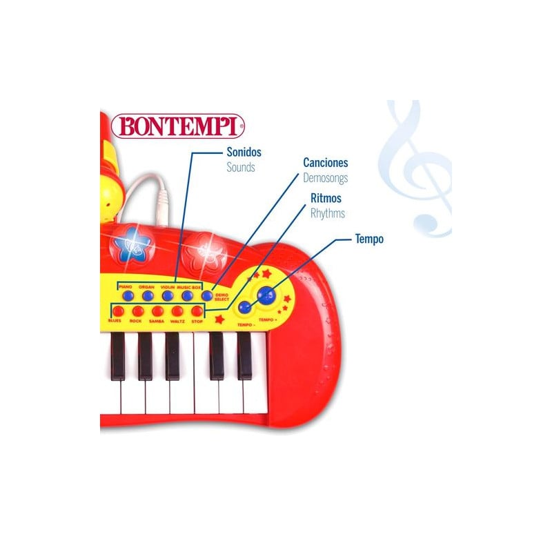 ORGANO ELECTRICO 24 NOTAS CON MICROFONO