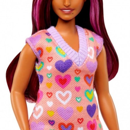 BARBIE FASHIONISTA VESTIDO DE CORAZONES 