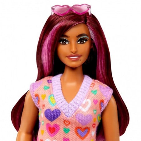 BARBIE FASHIONISTA VESTIDO DE CORAZONES 