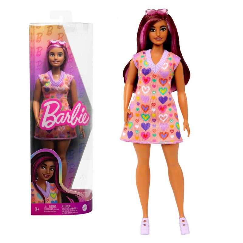 BARBIE FASHIONISTA VESTIDO DE CORAZONES 