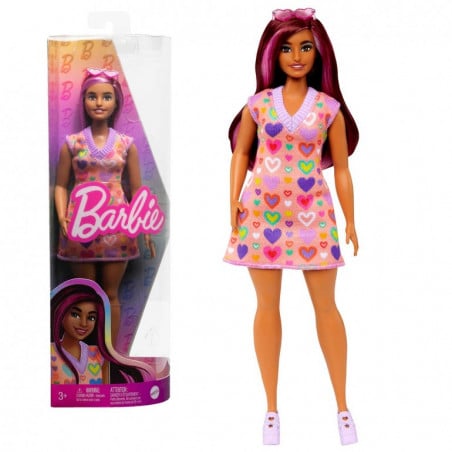 BARBIE FASHIONISTA VESTIDO DE CORAZONES 