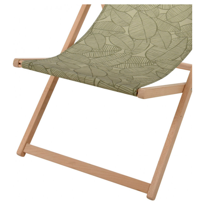 SILLON MADERA ESTAMPADO VERDE