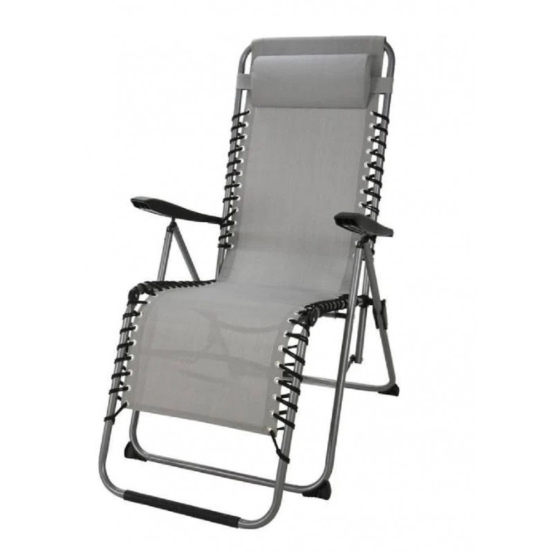 SILLON PLEGABLE GRIS
