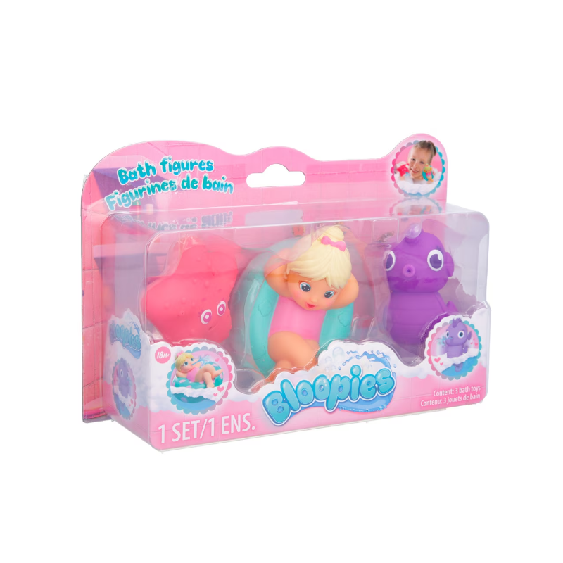 BLOOPIES FIGURAS BAÑO PACK 3