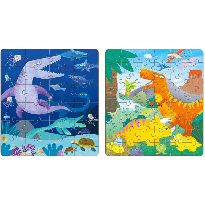 PUZZLE MAGNETICO 2 EN 1 DINOSAURIOS