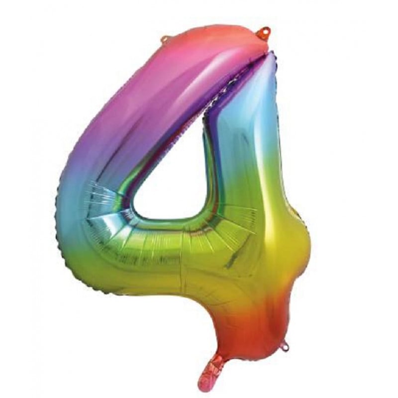 Globo Arcoíris Forma Número 4