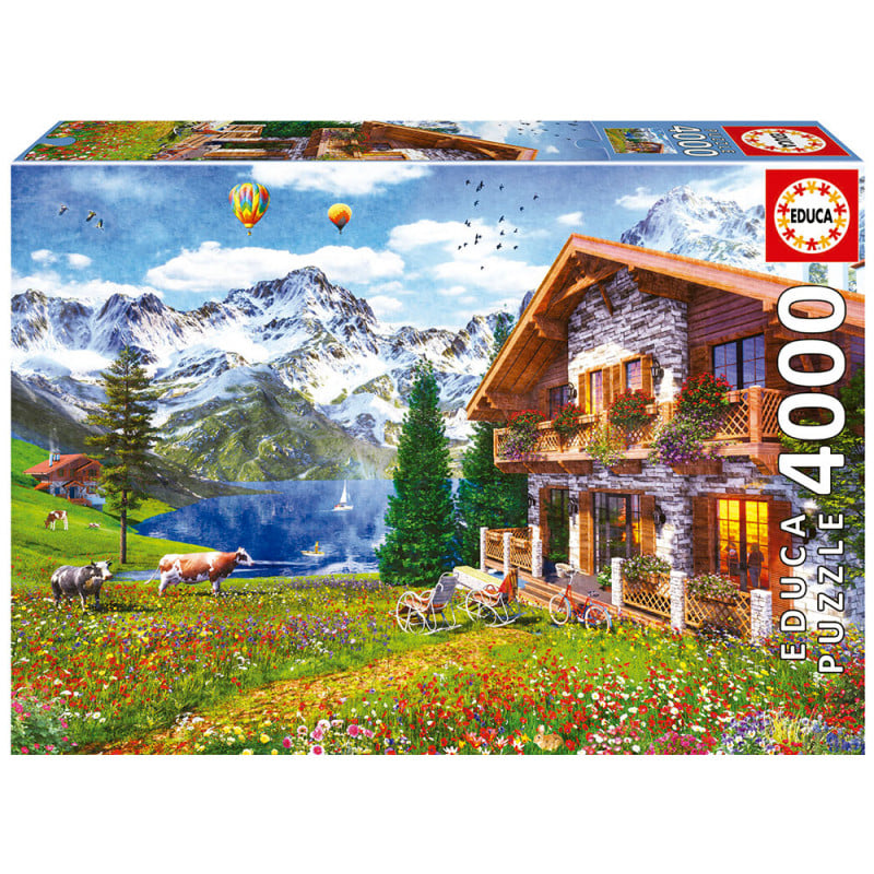 PUZZLE 4000 HOGAR EN LOS ALPES