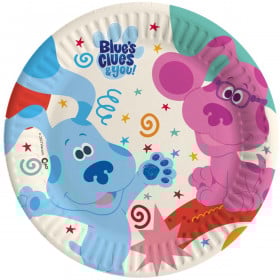 8 PLATOS LAS PISTAS DE BLUE 23CM