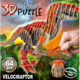 VELOCIRRAPTOR 3D CREATURE PUZZLE 2