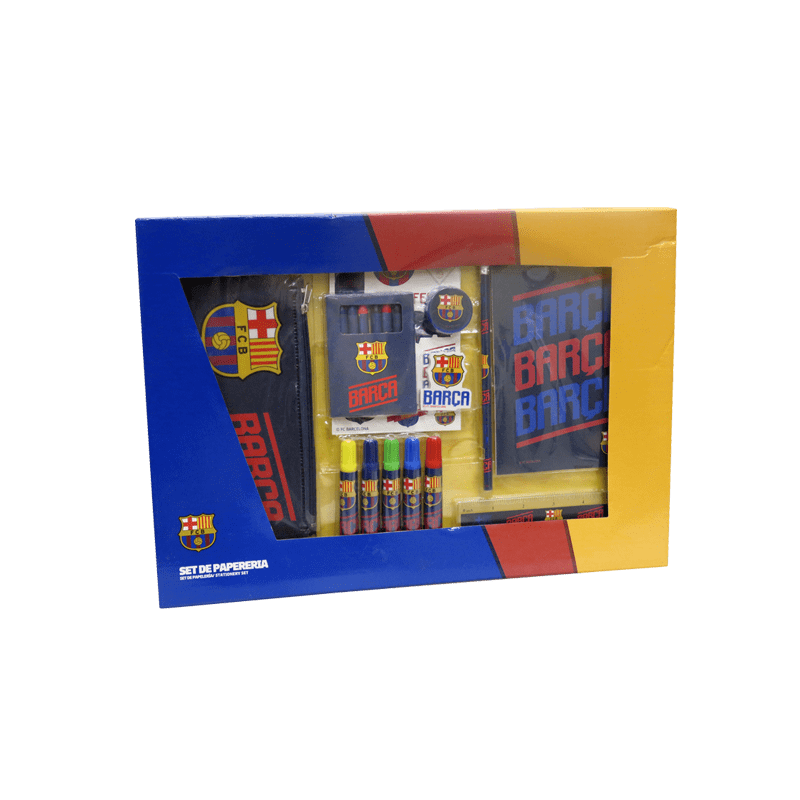 SET DE PAPELERIA 20 PCS FC BARCELONA