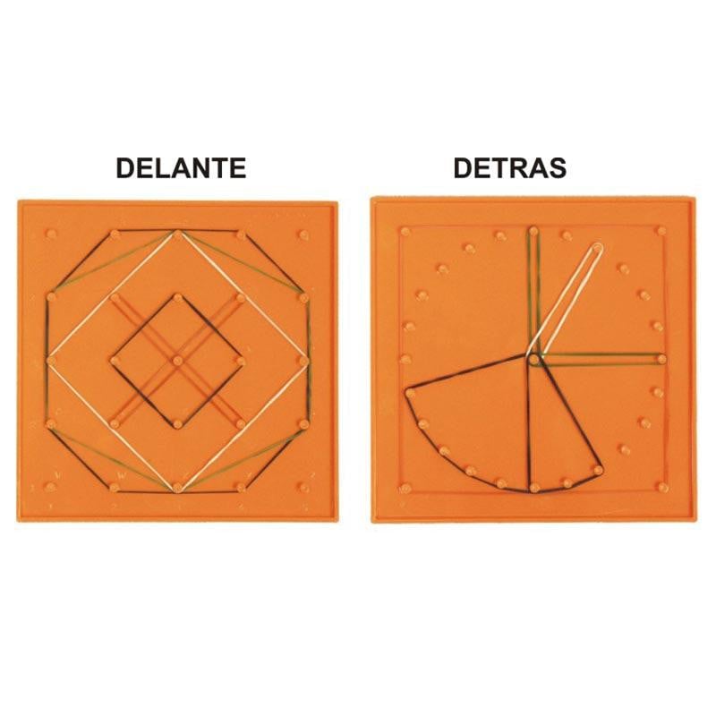 SET 6 GEOPLANOS 23 CM COLOR