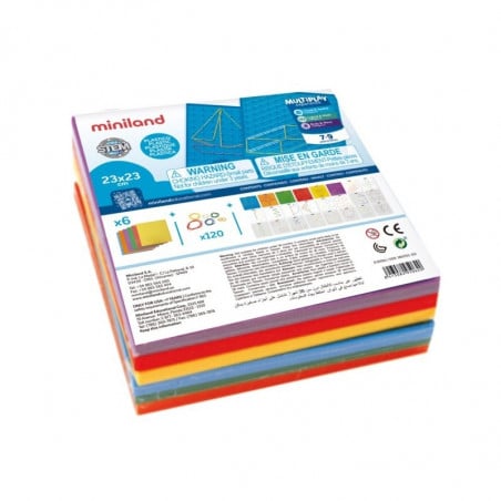 SET 6 GEOPLANOS 23 CM COLOR