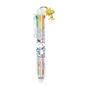 SNOOPY BOLIGRAFO 8 COLORES CON FIGURA 3D