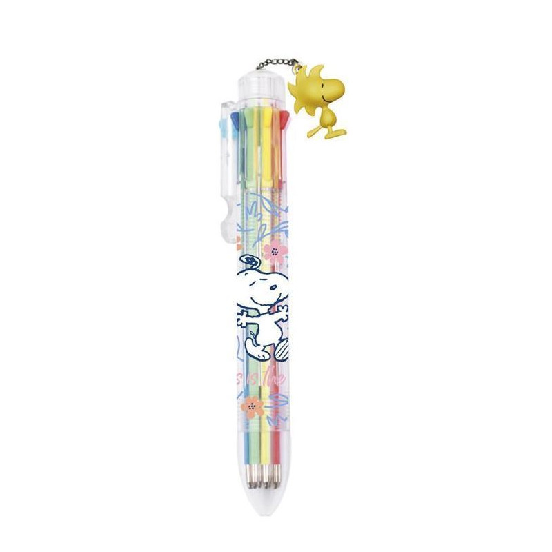 SNOOPY BOLIGRAFO 8 COLORES CON FIGURA 3D