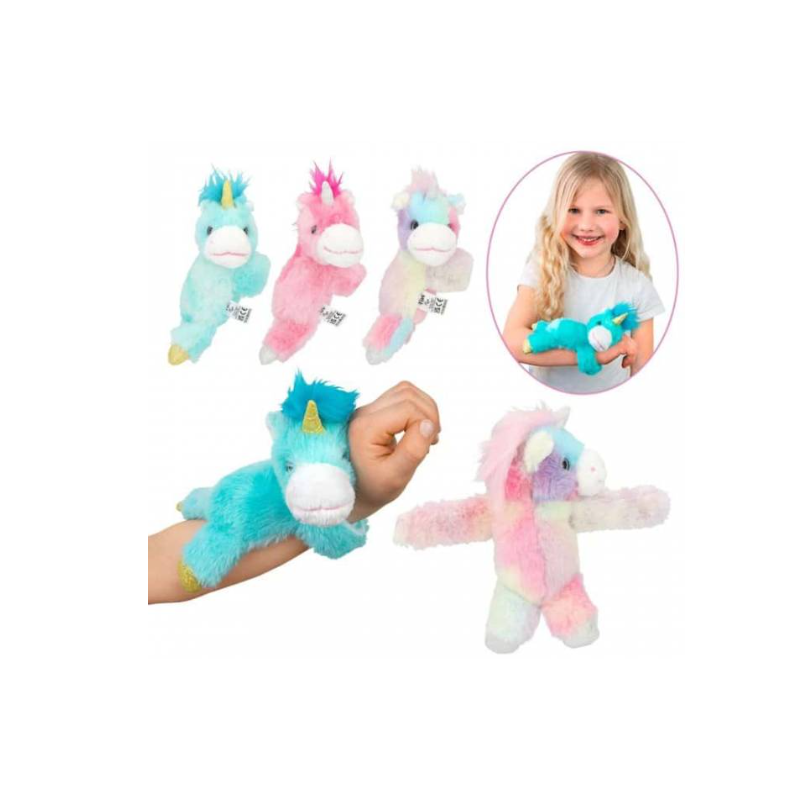 YLVI PULSERA SLAP PELUCHE UNICORNIO SURTIDO