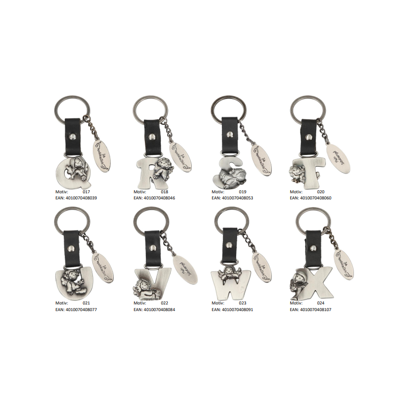 ANGEL DE LA GUARDA LLAVEROS ALFABETO SURTIDO