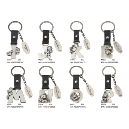 ANGEL DE LA GUARDA LLAVEROS ALFABETO SURTIDO